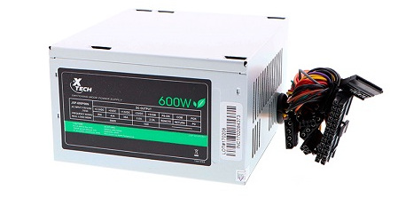 X tech 600 Watt Power Supply