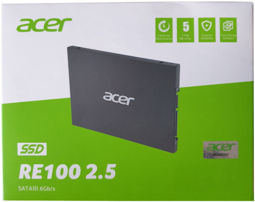 Acer RE100 256GB 3D NAND SATA SSD