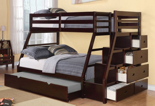 Wooden Bunk Bed with Stair JFW199