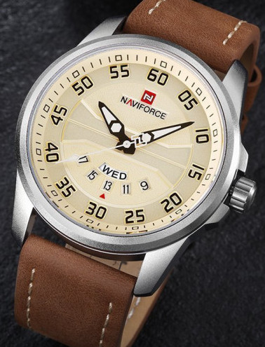 Naviforce NF9124 Casual Leather Watch