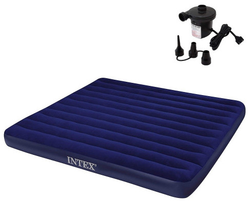Intex 72" Inflatable Waterproof Air Bed with Pump