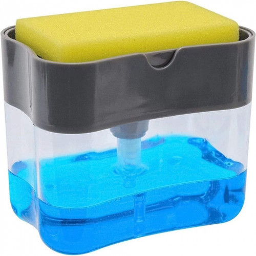 Dish Soap Pump Dispenser with Sponge Holder