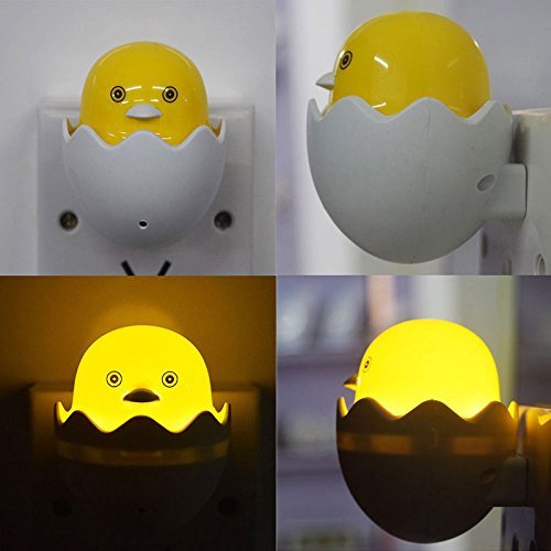 Yellow Duck with Egg Shape LED Night Light