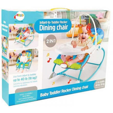 2-in-1 Infant-to-Toddler Rocker Dining Chair