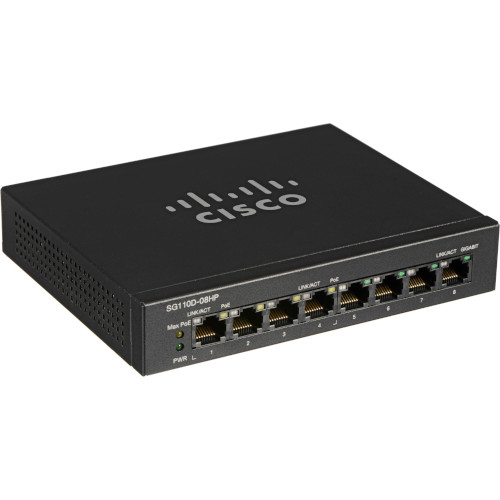 Cisco SG110D-08HP 8 Port Gigabit PoE Switch
