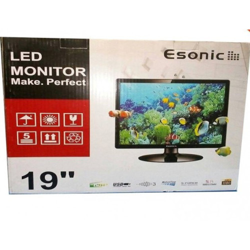 Esonic 19 Inch Wide Screen 1366 x 768p HD LED TV Monitor