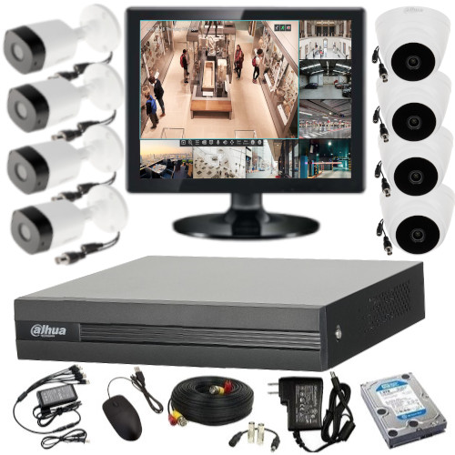 CCTV Package 8-CH DVR 8-Pcs Camera 1TB HDD