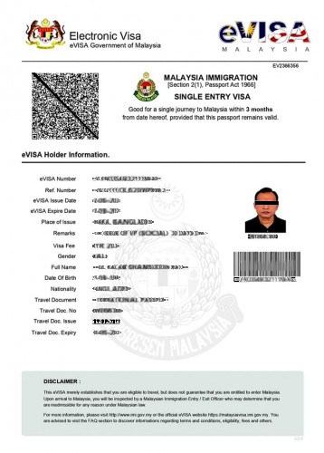 Malaysia E-Visa Processing Service