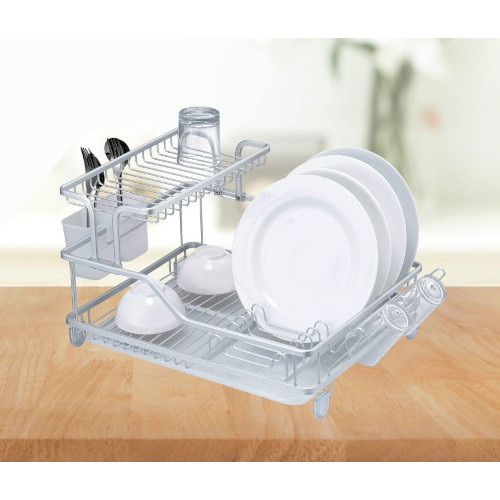 2-Layer Aluminum Dish Drying Rack
