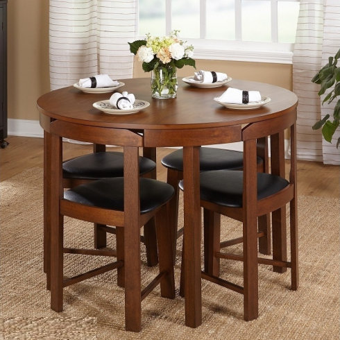 Round Dining Table with Four Chair D05 Price in Bangladesh