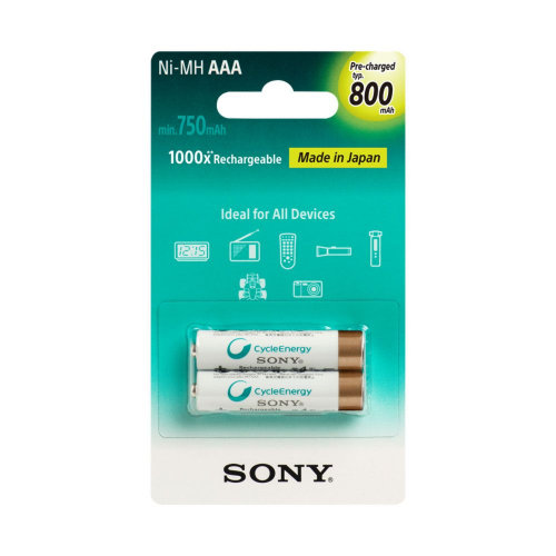Sony NiMH Cycle Energy 800mAh Rechargeable Battery