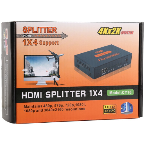 CY10 UHD 1x4 HDMI Splitter