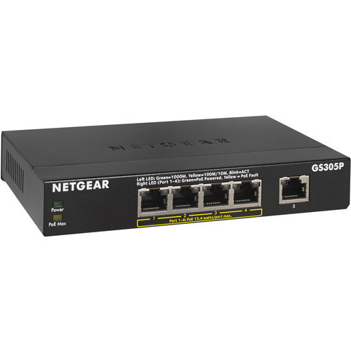 Netgear GS305P 4-Port Gigabit PoE Switch