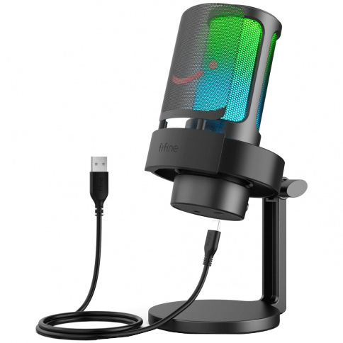Fifine Ampligame A8 USB-C Controllable RGB Microphone Price in Bangladesh