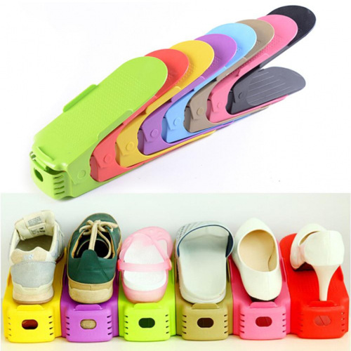 4-Pcs Stackable Colorful Shoe Rack