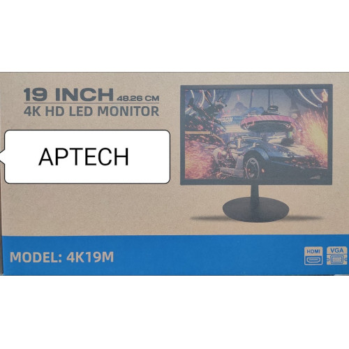 Aptech 4K19M 19-Inch HD LED Monitor