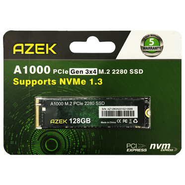 Azek A1000 128GB NVMe M.2 PCIe SSD