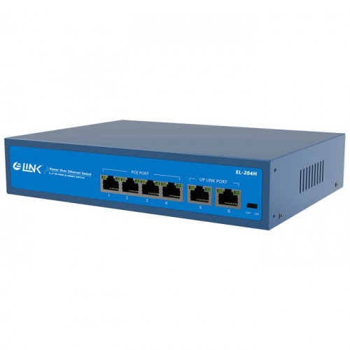 E-link EL-204H 4-Port PoE Network Switch