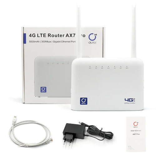 Olax AX7 Pro 4G LTE Router with SIM Supported