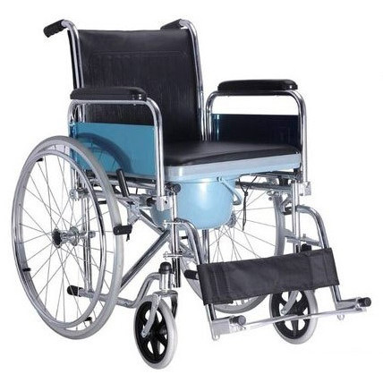 Commode Wheelchair with Detachable Armrest