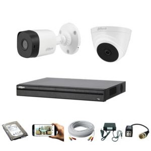 CCTV Package Dahua 4-CH DVR 2-Pcs Camera 500GB HDD