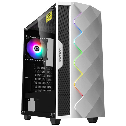 Gamemax White Diamond A 361 Mid Tower ATX Gaming Casing