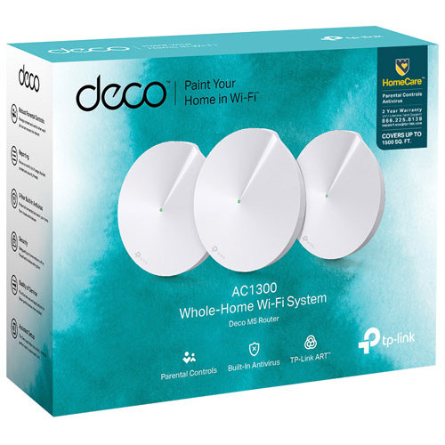TP-Link Deco M5 AC1300 2 Pack Whole Home Wi-Fi System