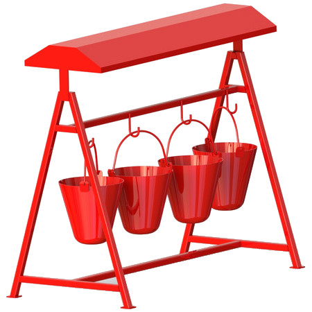 Fire Bucket Stand with Hook
