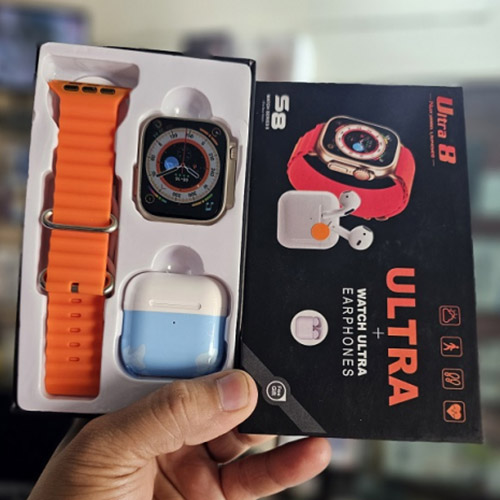 S8 Ultra 8 Smart Watch with Earphone Price in Bangladesh | Bdstall