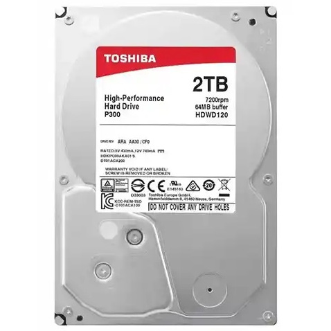 Toshiba DT01ACA200 2TB 7200 RPM 64MB Cache Internal
