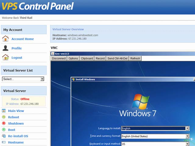 KVM Windows 512 MB Affordable VPS Virtual Server Hosting
