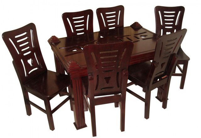 Dining Table Glass Top Six Chairs Beautiful Funiture DL33F