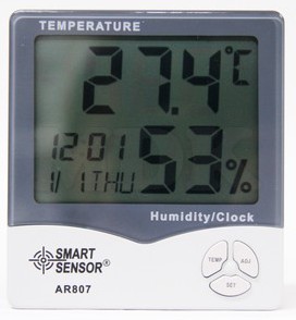 Temperature Humidity Meter LCD Display Alarm Clock