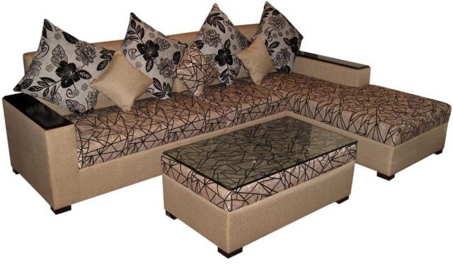 Modern L Shaped Sofa Set Furniture with Center Table Price ...