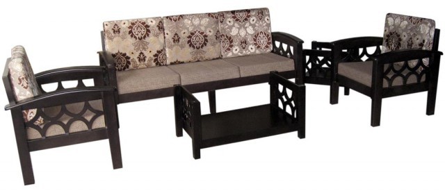 Modern Sofa Set 5 Seater Furniture Solid Wood