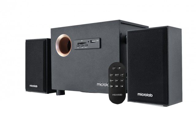 Microlab M-105R 2:1 Remote Control FM Radio Speaker
