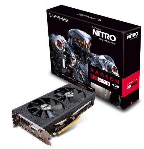 Sapphire Nitro+ Radeon RX 470 4GB GDDR5 PC Graphics Card