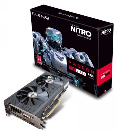 Sapphire NITRO RX-480 8GB Gaming Desktop Graphics Card