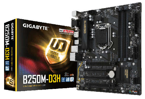 Gigabyte GA-B250M-D3H DDR4 UEFI Desktop Motherboard