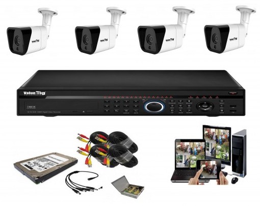 CCTV Package Value-top VT-9904H DVR 4 Camera 17" LCD