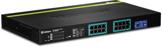 TRENDnet TPE-1620WS 16-Port Gigabit PoE+ Web Smart Switch