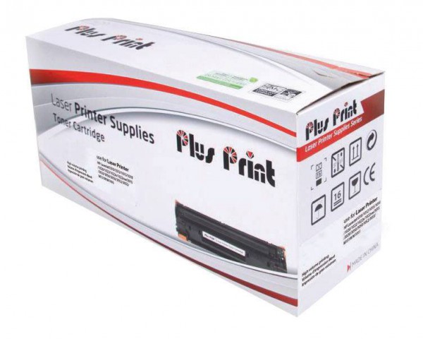 Plus Print 725 Black 1600 Page Yield Printer Toner Cartridge