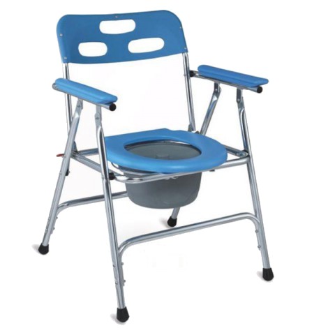 Commode Chair Folding Steeliness 20 x 22" Portable Bucket Price in Bangladesh