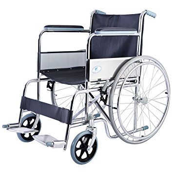Wheelchair Collapsible Chrome-Plated Steel Frame FY-809-46