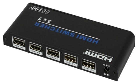 5-Port 4K HDMI Switch with Remote Control