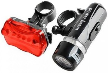 Bicycle Head and Tail Wide Beam Long Run Bright Light Kit