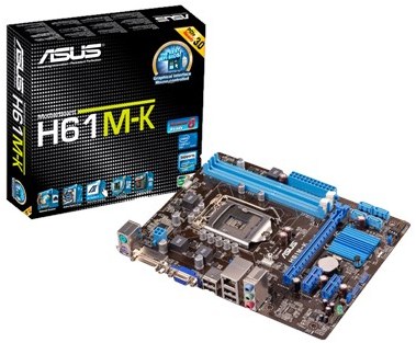 Asus H61M-K 2nd / 3rd Gen UEFI Desktop PC Motherboard(Price ৳ 4,800)