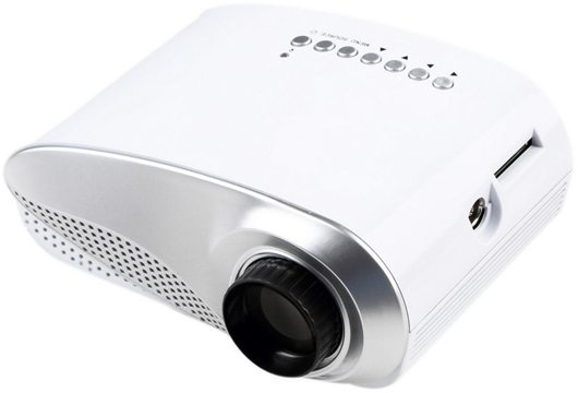 Rigal RD802 60 Lumens Mini LED LCD Projector with TV Port Price in Bangladesh