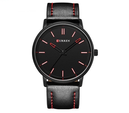 Curren 8233 Fashion Men Leather Strap Quartz Watch