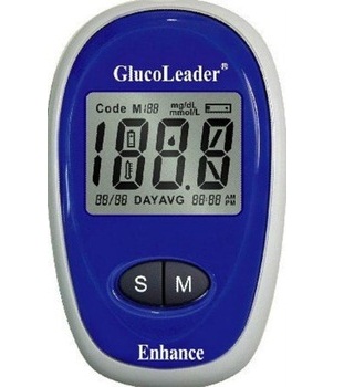 GlucoLeader Enhance Blue Blood Sugar Tester Machine